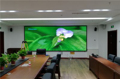 廊坊中國鐵建項目部室內P2.5高清全彩LED顯示屏項目（安裝地點：廊坊中國鐵建項目部）