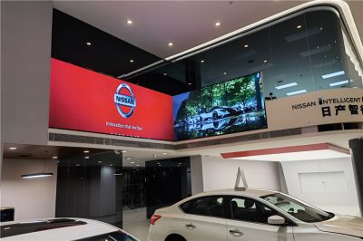 東風日產汽車4S銷售店室內P2.0異形LED顯示屏項目（安裝地點：天津空港區）